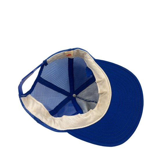 Vintage 1980 Olympics Blue Adjustable Mesh Baseball Hat/Cap large C63 - Picture 7 of 9